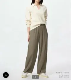 ユニクロ　プリーツパンツ　Ｌサイズ