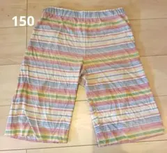 UNIQLO KIDS 150cm ストライプ ハーフパンツ