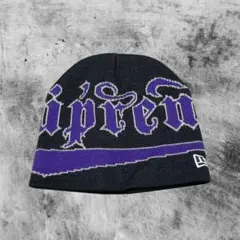 Supreme New Era Accent Beanie navy 24aw