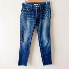 moussy マウジー ストレッチスキニーデニム ダメージジーンズ 濃ブルー24