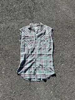 Diesel ノースリーブシャツ/Y2K 平成 / チェックシャツのサムネイル