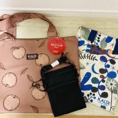 新品未使用　カルディKALDI 2025年数量限定 りんごバッグ2種　オトノハ