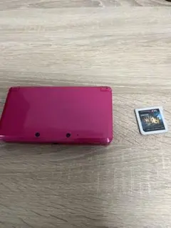 3DS ピンク モンスターハンター4Gカセット、充電器付き