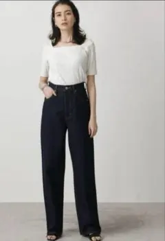 AZUL by moussy ハイウエストデニムワイド Ⅲ XSサイズ