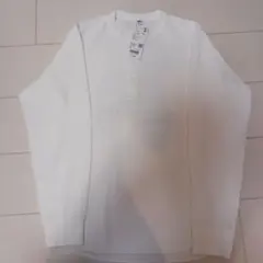 (新品未使用タグ付き)UNIQLOワッフルヘンリーネックTシャツS