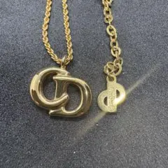 【美品】　クリスチャンディオール　CDロゴ　ゴールド　ネックレス