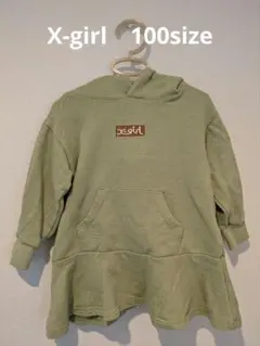 x-girl＊エックスガールステージス＊100サイズ＊ワンピース＊グリーン