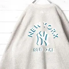 MLB ニューヨークヤンキース プルオーバー ボア ロゴ刺繍 ビック刺繍 XXL