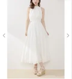 essentia Eyelet Knit Docking Dress - メルカリ
