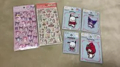 ぷくっとシール❤️サンリオキャラクターズ2枚❤️&ワッペンシール4枚セット❤️