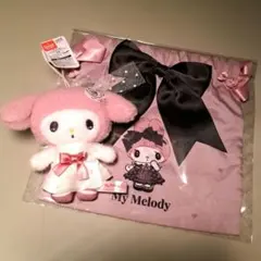 マイメロディ クラシカルブライドマスコット　秘密のメロクロ-巾着