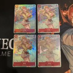 ワンピースカード　ナミ C パラレル ST21-009 4枚セット
