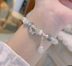 ブレスレット バタフライチャーム ガラスビーズ♥️