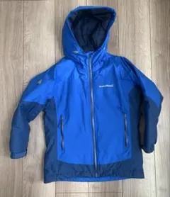 美品 モンベル 子供用 スキーウェア 130パウダーステップパーカー 記名なし