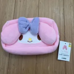 韓国ダイソー　マイメロディー　フェイス　ダイカット　ポーチ