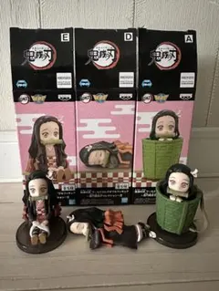 鬼滅の刃ワールドコレクタブルフィギュア竈門 禰 豆子コレクション3点セット
