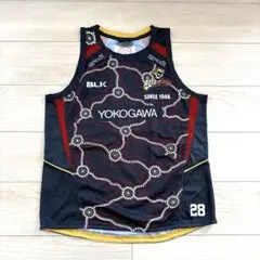 BLK ラグビー 横河武蔵野アトラスターズ タンクトップ XL ブラック 28番 BLK ラグビー 横河武蔵野アトラスターズ タンクトップ XL ホワイト 28