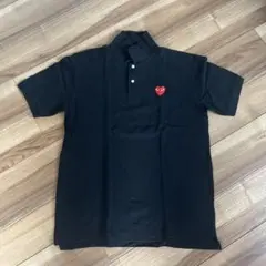 COMME des GARÇONS PLAY ブラックポロシャツ XLのサムネイル