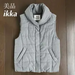 【美品】ikka 中綿ベスト グレー Mサイズのサムネイル