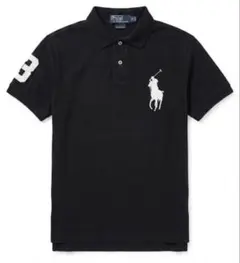 チーフキーフ】Polo Ralph Lauren ビッグポニー ポロシャツ 黒 - メルカリ