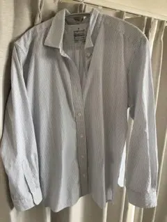 無印良品　ストライプ長袖シャツ XLサイズ