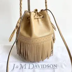 【美品】J&M DAVIDSON CARNIVAL M バッグ ベージュ