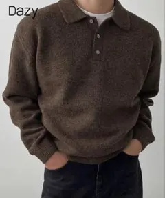 Dazy ブラウン ニットセーター Lサイズ