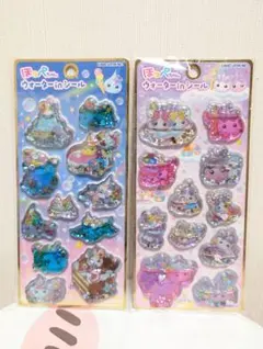 ほっぺちゃんウォーターinシール国内正規品ピンクブルー2枚セット新品