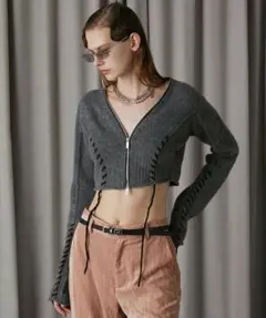 PRANKPROJECT Cashmere Blend Lace-Up Knit