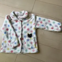 水玉模様フリースパジャマセット