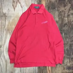 80s KENZO 長袖 ポロシャツ ラガーシャツ VINTAGE 日本製
