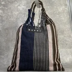 マルニ トートバッグ マーケット ハンモック 肩掛け ストライプ