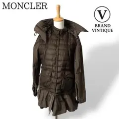 【美品】 モンクレール サカイ ハイブリッド ダウンジャケット SACHIYO MONCLER（モンクレール） 美品 sacaiコラボ SERI ドッキング ダウン