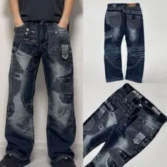 00s JAPRAG 再構築 パッチワーク ウォッシュ デニム お兄系 Tech 