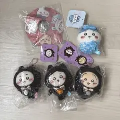 ちいかわ 黒猫のマスコット ハロウィン ぬいぐるみ 販促 ミニうきわ おくるみのサムネイル