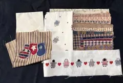 パッチワーク　カントリー調　端切れ　ハギレ　ポイント消化