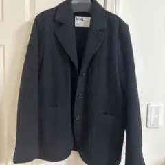 MHL. ウールライナー付き コットン　ブルゾン　ブラック サイズ2 2way MHL. ウールライナー付き コットン ブルゾン ブラック サイズ2 2way