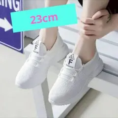メッシュスニーカー23cm　ナースシューズ 　白　ウォーキング 軽量のサムネイル