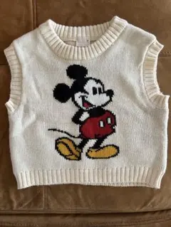 petit main ミッキーマウス ニット 70