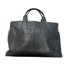 TAKEO KIKUCHI 本革トートバッグ 黒 A4可