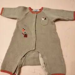 familiar 60 ロンパース クマ刺繍