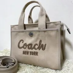 美品✨COACH コーチ 2way カーゴトートバック キャンバス 26 めるる