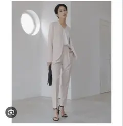 ICB Fied テーパードパンツ　サイズ2、ピンクベージュ系、日本製