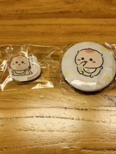 ちいかわbaby ベビー ガチャ アクスタ 缶バッジセット くりまんじゅう