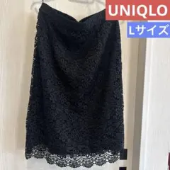 【試着のみ】UNIQLO ブラック レース タイトスカート　入学式　卒業式