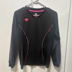デサント　長袖　プラクティスシャツ　バレーボール ブラック Tシャツ スポーツ