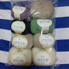 Wister　ウイスター 純毛中細 毛糸 8玉セット　253g