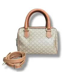 セリーヌ マイクロ マカダム 2way ショルダーバッグ ミニボストン