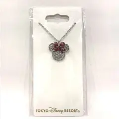 新品未使用】東京ディズニーランドミニーマウス シルバーネックレス 