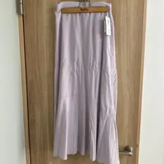 パープル　フレアマーメイドスカート Lのサムネイル